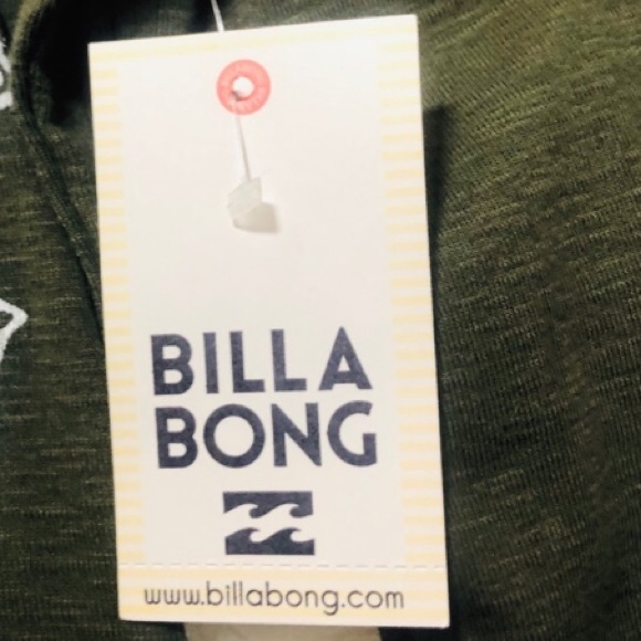 Billabong Vintage Distressed Long Sleeve Crop Top - Picture 5 of 6